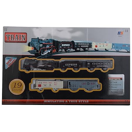 Kids_Bazar Express Train and Track Set (Black)