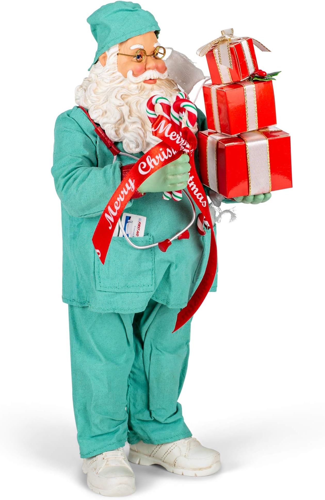 Department 56Possible Dreams Sports and Leisure Santa Care Figurine, 11 Inch, Multicolor