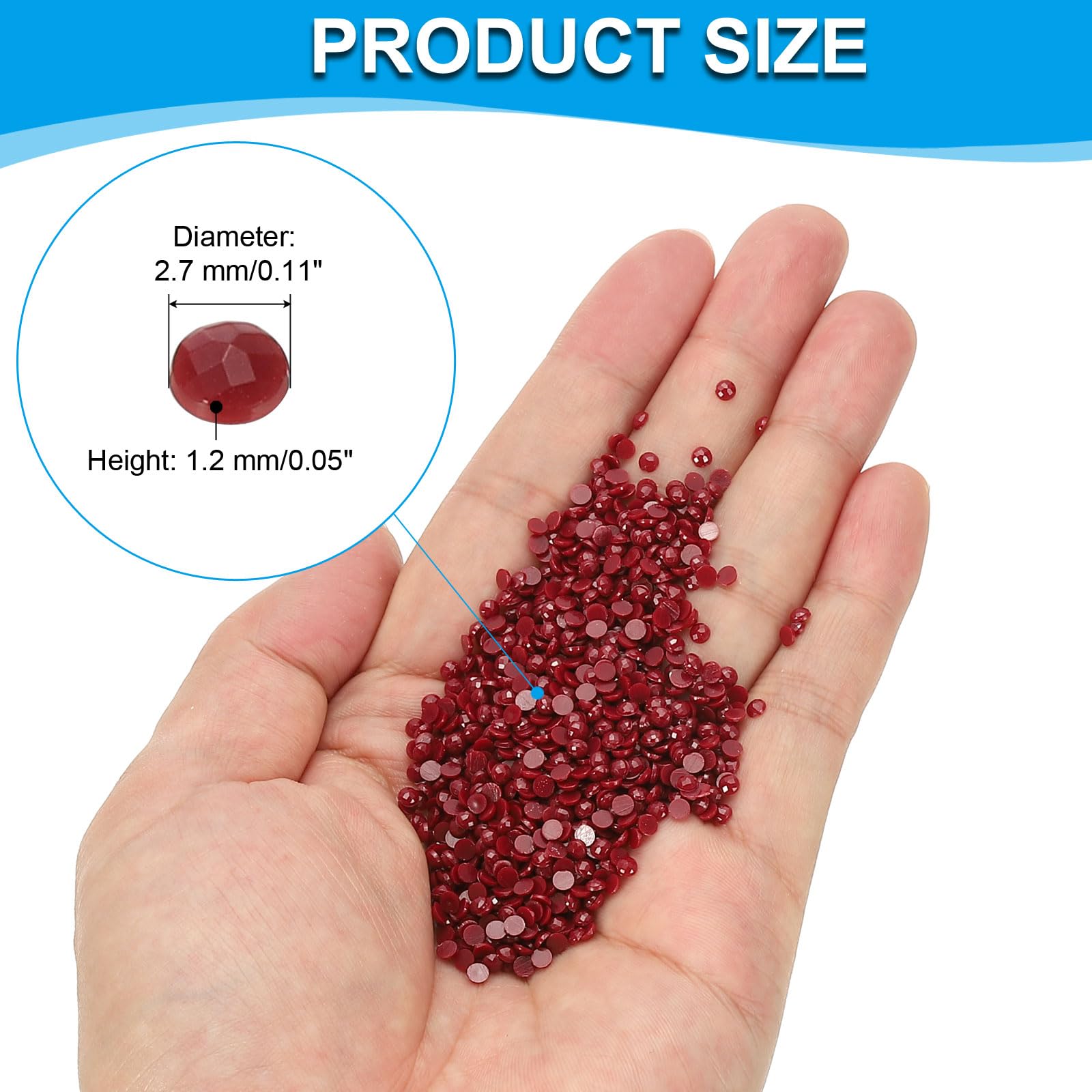PATIKIL 6000 Pcs Diamond Art Painting Replacement Beads, Resin Crystal Painting Rhinestones - Image 2