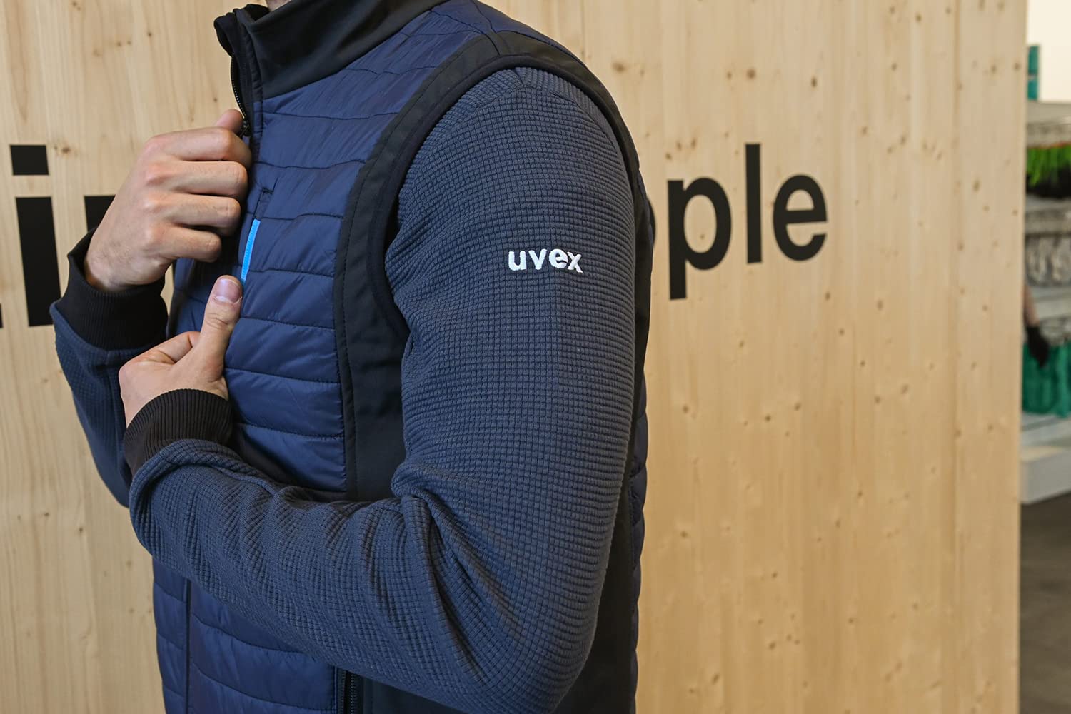 Uvex tune-up gilet hybride pour hommes - gilet de travail robust