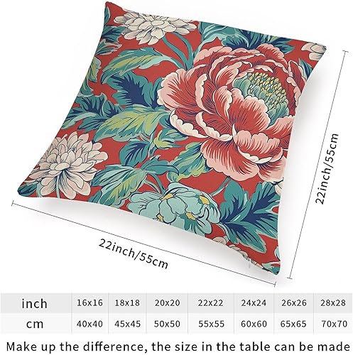 Vista 137 de ArogGeld Chinoiserie - Fundas de cojín asiáticas con diseño de flores blancas y verdes, funda de almohada Chinoiserie Floral con hojas verdes