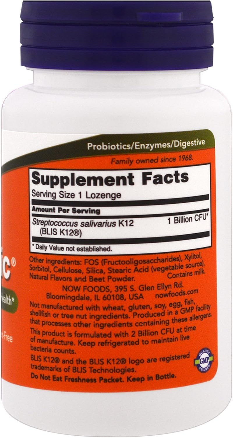 NOW Foods - Oralbiotic Blis K12(R) 60 LOZ (Pack of 4)