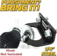 Vista 4 de Enganche de remolque universal de 1/4 pulgadas (0.236 in) de grosor, acero resistente, se adapta a Exmark Lazer-Z Next LazerZ X Series, Toro ZMaster