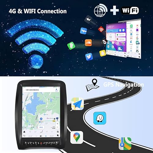 Miniatura 5 de Reemplazo de unidad principal de radio de coche Android para Dodge Durango 2014-2021 pantalla táctil completa con carplay inalámbrico y unidad