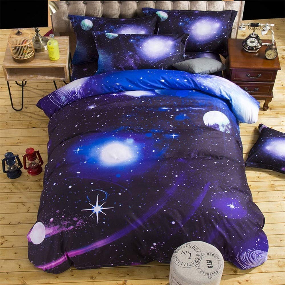 Housse de couette espace 150x210 pour une chambre d'enfant cosmique
