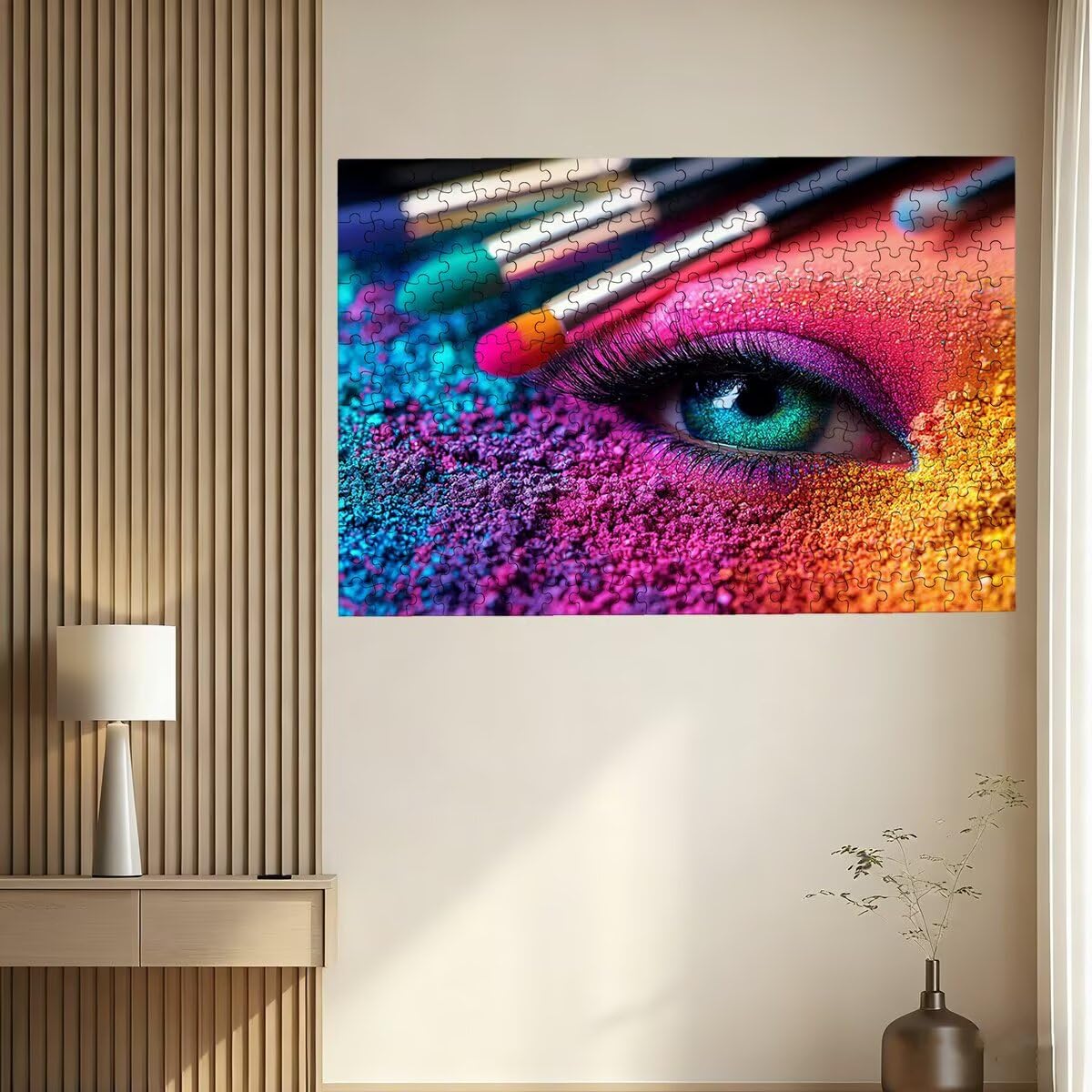 Puzzle 5000 sztuk abstrakcyjne dla dorosłych, nowoczesne puzzle, puzzle 5000 sztuk dla dorosłych, drewniane puzzle z pudełkiem na prezent rozmiar 156 x 105 cm, wyzwanie puzzle dla całej rodziny