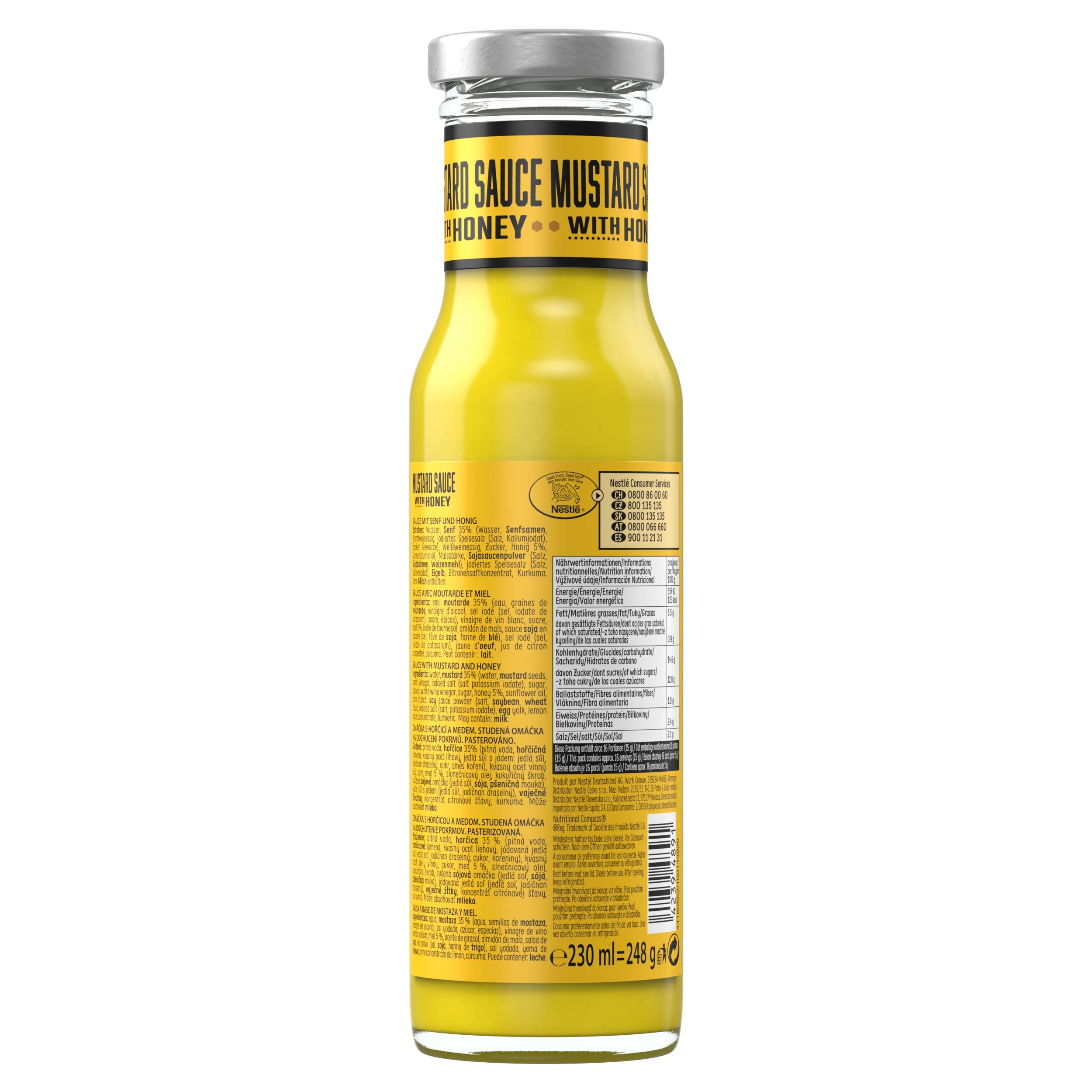 THOMY Salsa Mostaza con Miel, 6 x 230ml