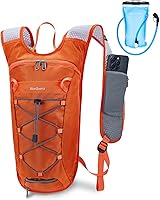 Vista 1 de Blue Quartz Hydration Backpack with 2L Water Bladder, Hiking Water Backpack for Women Men, Lightweight Cycling Daypack with Phone Pocket & Helmet