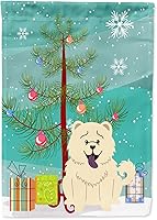 Vista 884 de Caroline's Treasures BB4243GF Bandera de jardín con texto en inglés «Merry Christmas» con texto en inglés «Merry Christmas», bandera decorativa