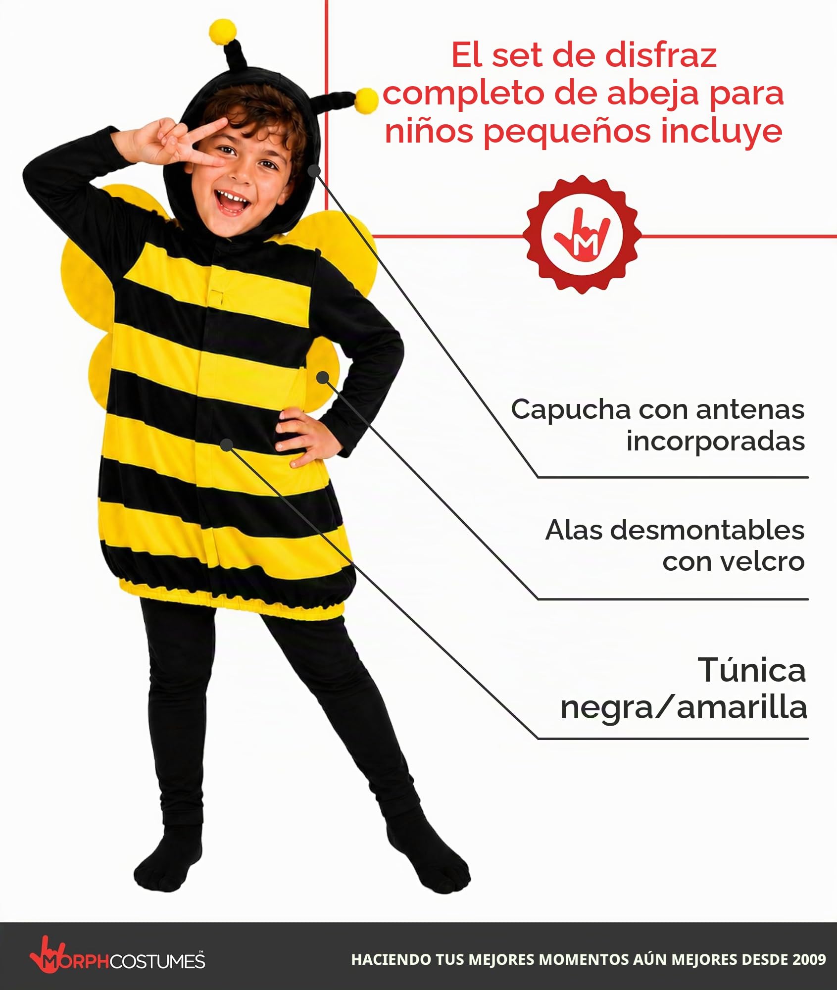 Fun Shack Disfraz Abeja Bebe, Disfraz Insecto Halloween Bebe