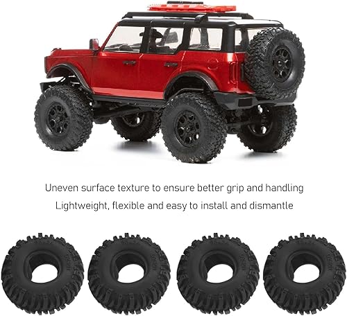 Miniatura 4 de Juego de 4 neumáticos RC Crawler para neumáticos AXIAL 124 SCX24 RC Crawler Scx24