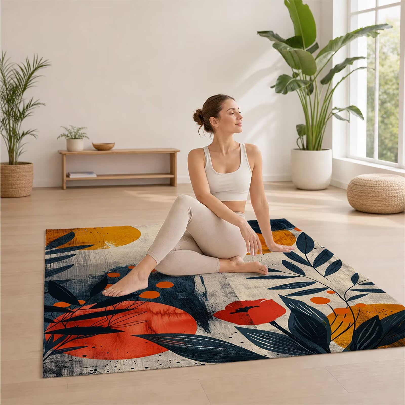 Toalla Playa Grande 160 x 220 Vacaciones Accesorios Viaje, Toalla Playa Redondo Suave Cómodo Secado Rápido, Flor Toallas Baño Grandes 220x160cm para Yoga Fitness Natación Sauna Baño Regalo XTLS-4564