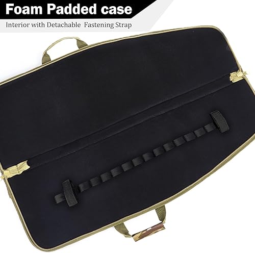 Miniatura 3 de AUMTISC Funda táctica para pistola de rifle de 3642 pulgadas, bolsa suave para escopeta con 6 bolsas, correas de velcro en el interior, cremallera