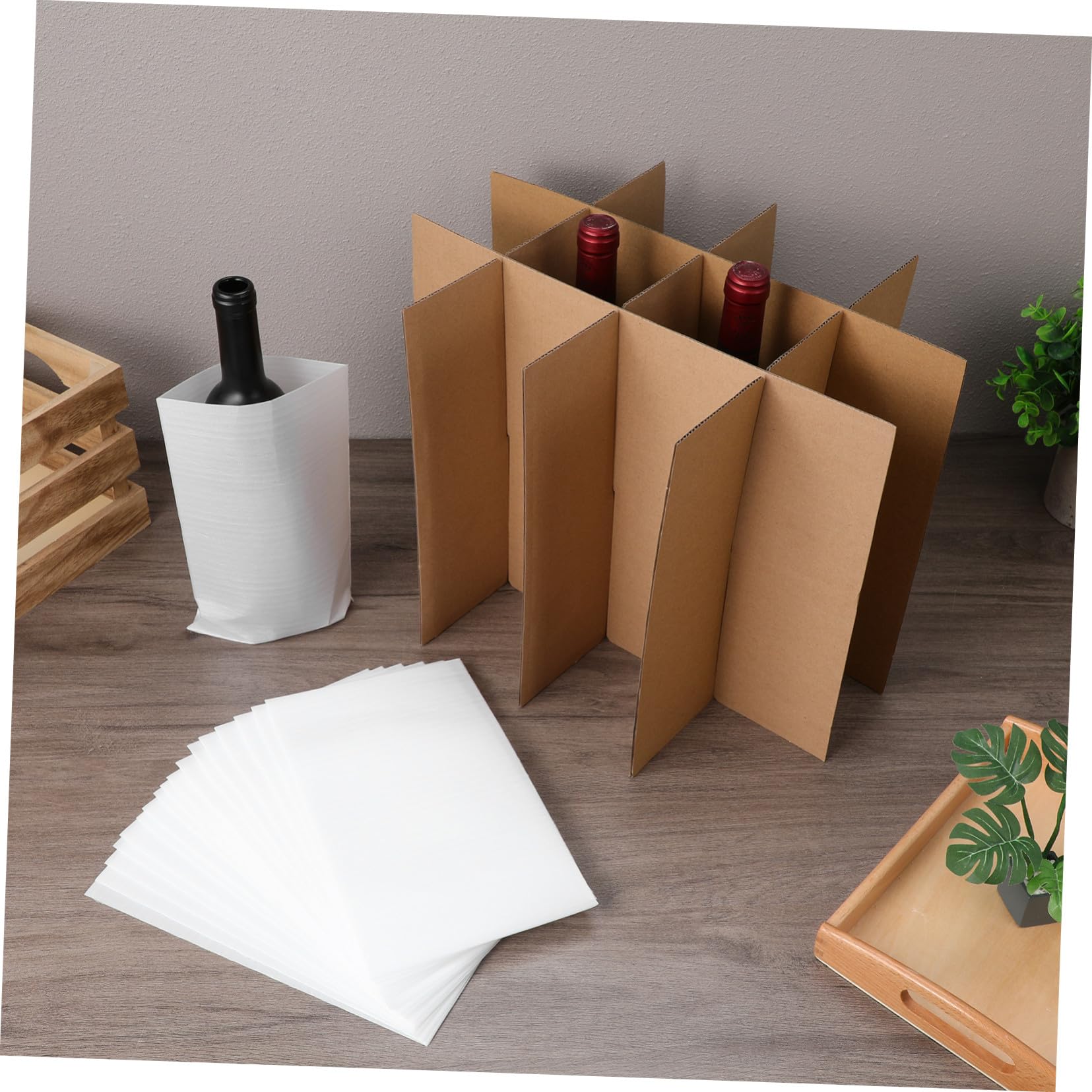 Uonlytech Conjunto de Material de Embalaje Kit de Embalaje de Divisores de Cartón para Cajas de Mudanza Insertos de Cartón Protectores de Envío Materiales de Laminas de Carton Corrugado
