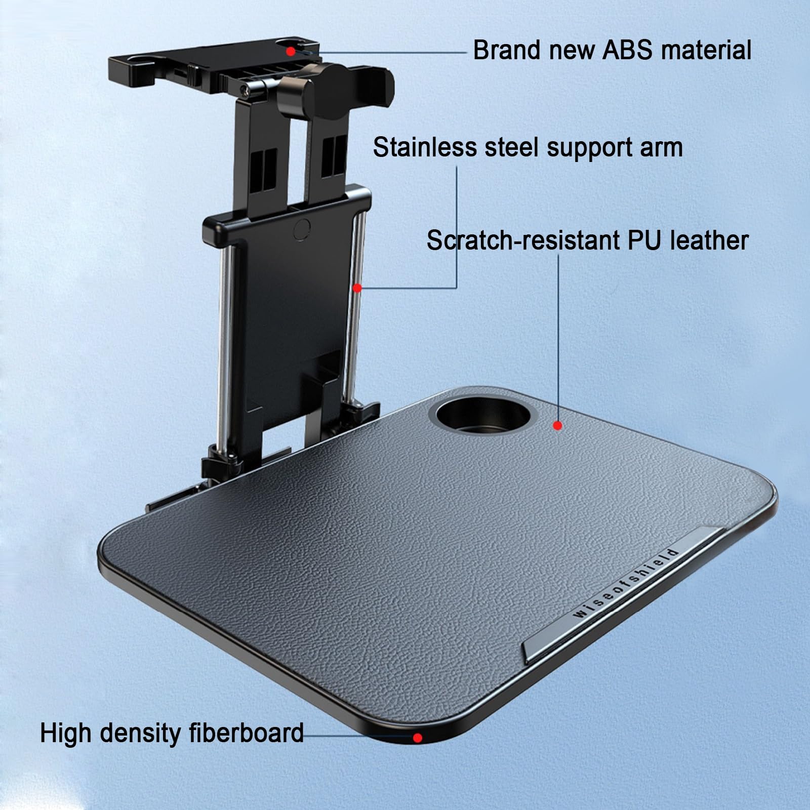 Table De Voiture, Table De Plateau De Siège Arrière De Voiture, Plateau De Nourriture Pliable Multifonctionnel Pour Siège Arrière De Voiture, Bureau Portable Pour Ordinateur Portable De Siège Arrière