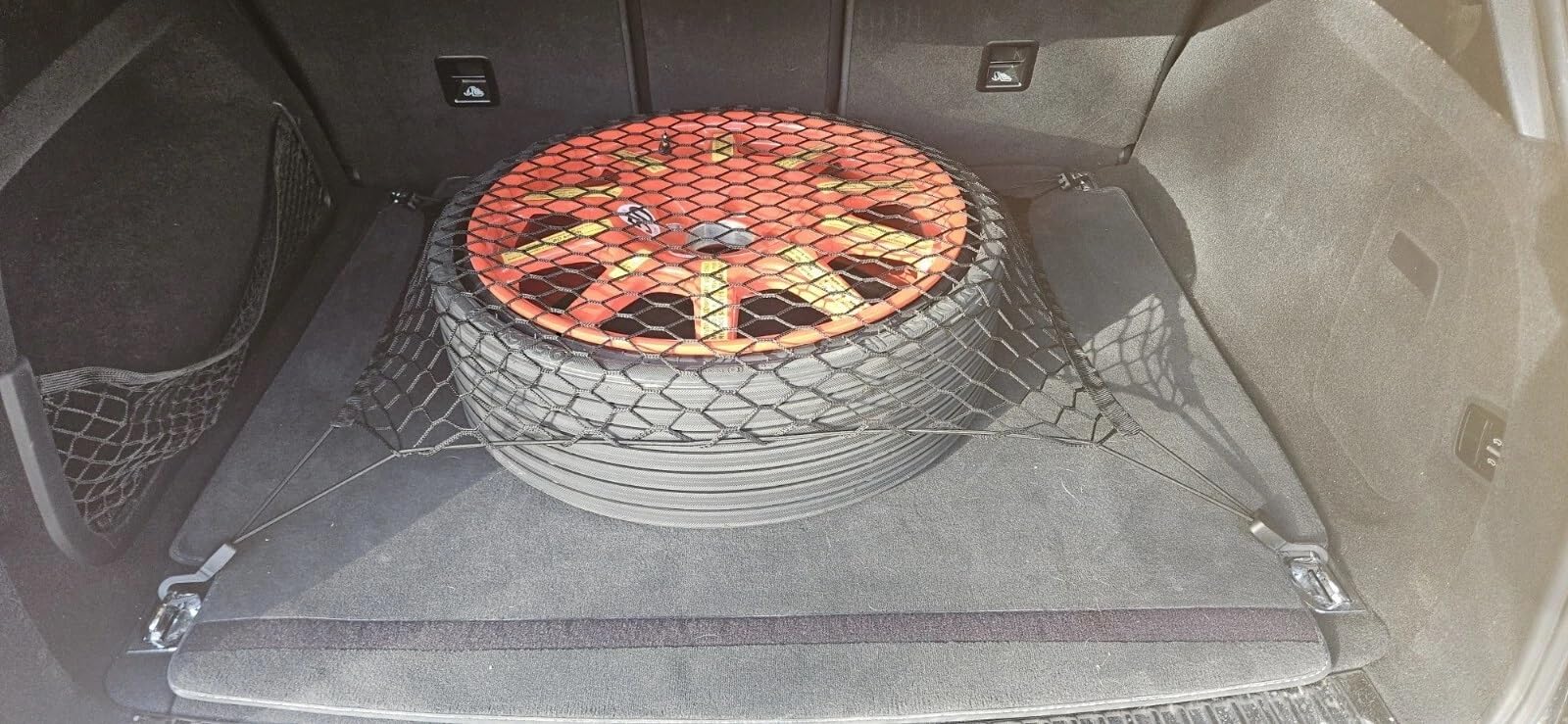 Rear Trunk Organizer Cargo Net for Porsche Cayenne 2011–2026 – Floor Style Cargo Net for SUV – Premium Mesh Car Trunk Organizer Vehicle Carrier Storage – Compatible with Cayenne