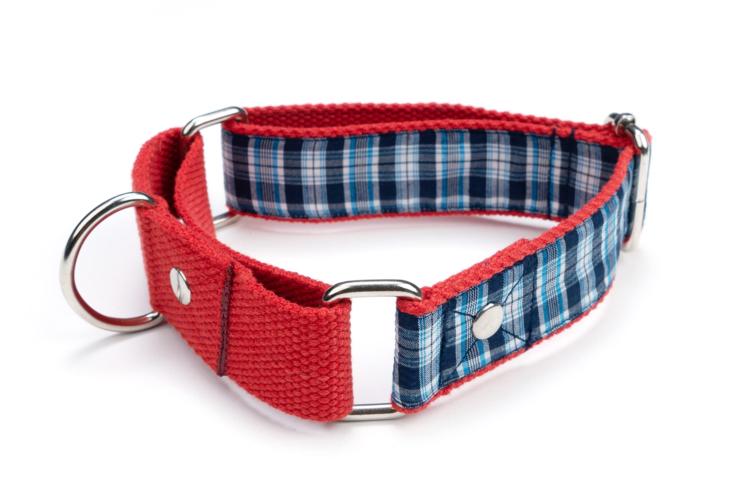Dog-O-Bow Blue Check Martingale Collar (Medium) (B0B5RRKMNB) Amazon Price History, Amazon Price Tracker