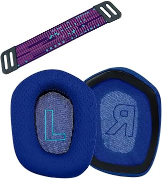 Replacement Earpads for Logitech G733 G535 G335 Lightspeed Wireless Gaming Headset, Ear Pads Cushions with Comfort Noise Isolation Foam Blue