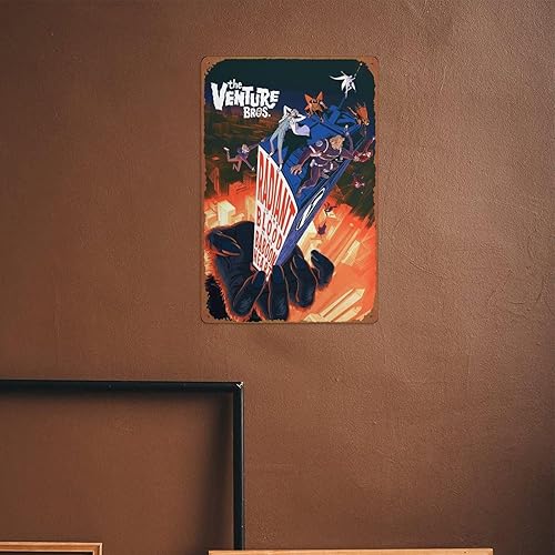 Miniatura 6 de The Venture Bros. Radiant Is the Blood of the Baboon Heart Película Poster Retro Metal Tin Sign Halloween Cartel de hojalata de Halloween, cueva,