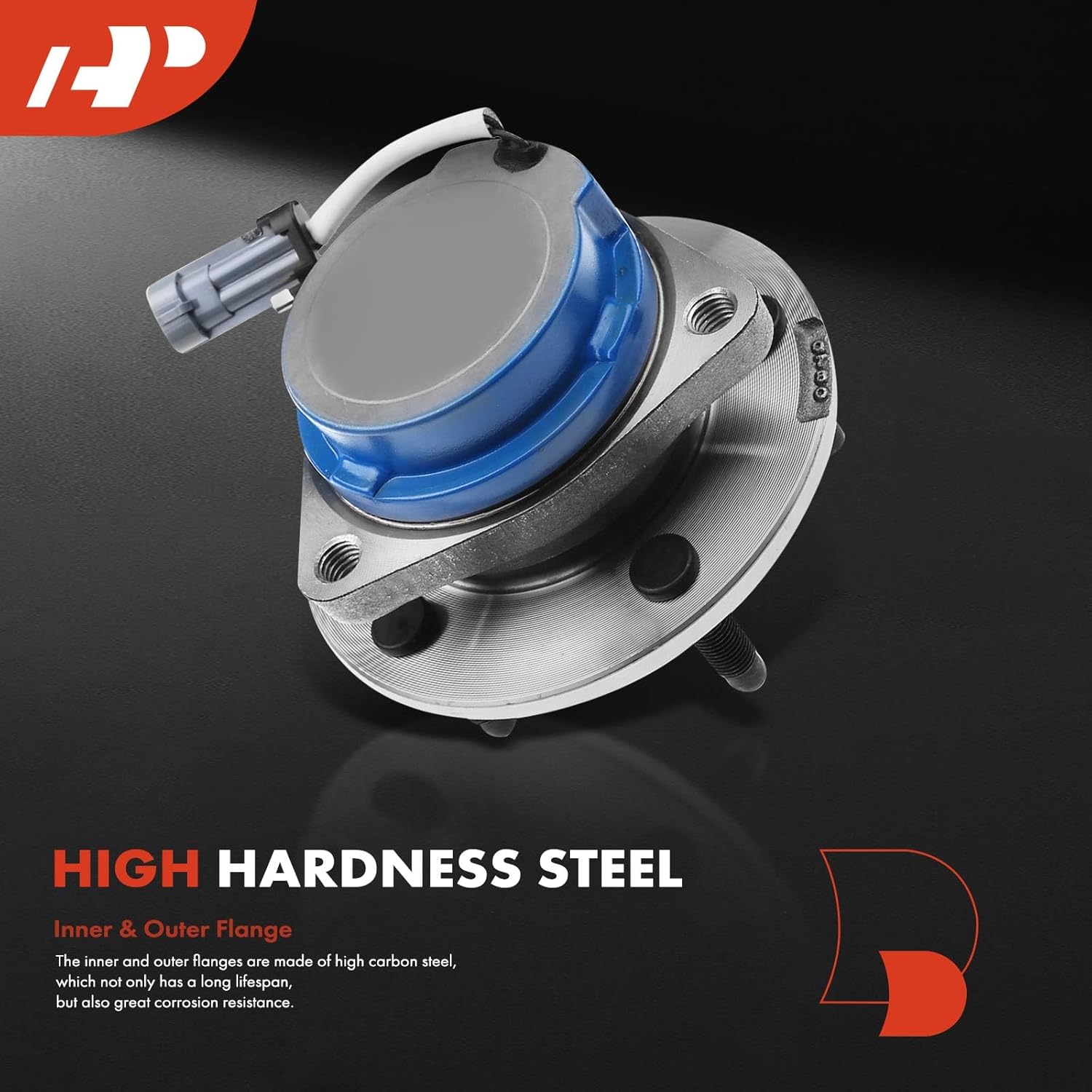 A-Premium Rear Wheel Bearing and Hub Assembly with ABS & 5-Lug Compatible with Buick Rendezvous 2002 2003 2004 2005 2006 2007, 4-Wheel ABS, FWD Only