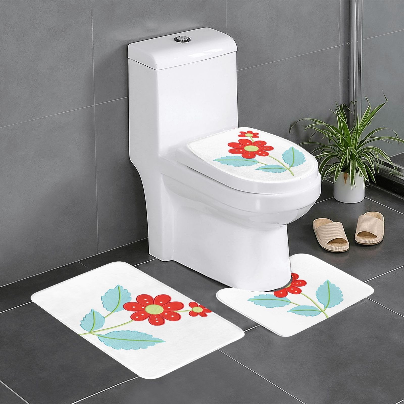 Tapis de salle de bain antidérapants pour éviter les glissades sur carrelage
