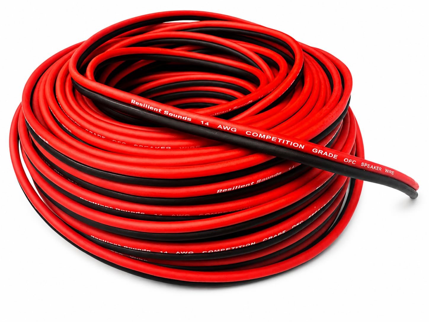 Resilient Sounds 14G OFC Competition Grade Speaker Wire Red/Black 50FT