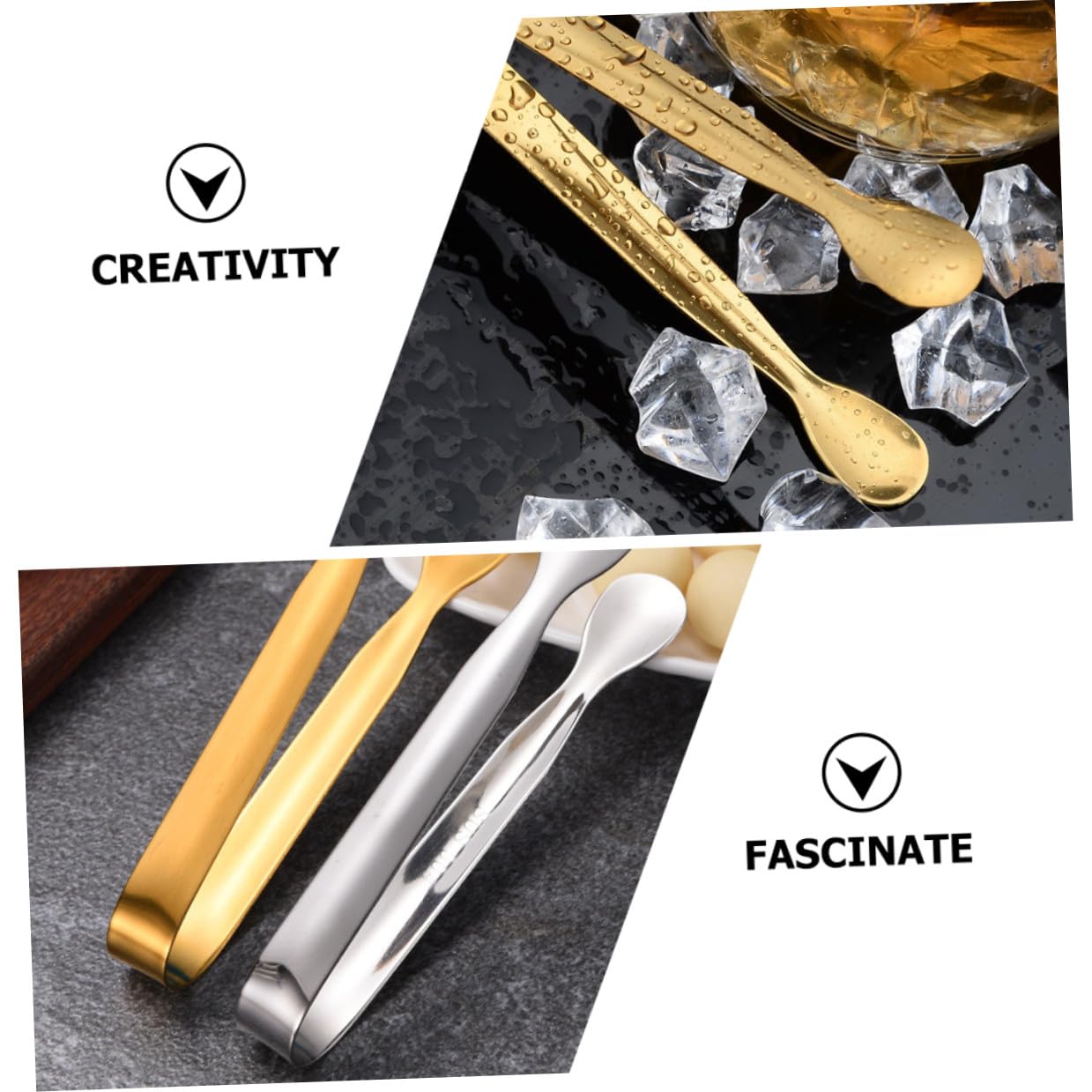 Ipetboom Set di Posate in Acciaio Inox Coltello per Burro e Formaggio, Forchetta da Dessert e Cucchiaio, Facile da Impugnare e Riporre per Cucina Contemporanea