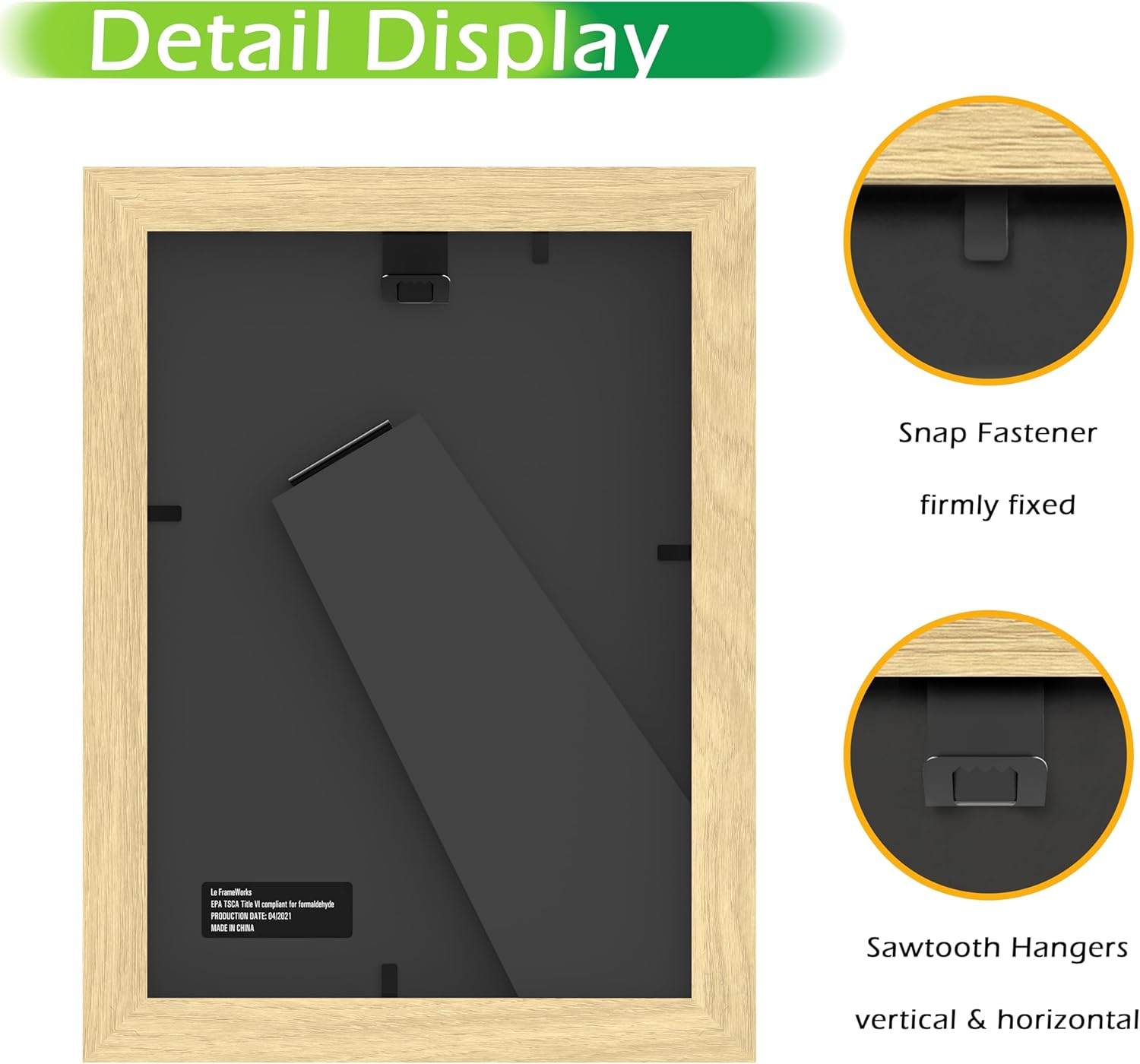 FrameWorks 2-Pack, 5x7 Matted to 4x6 Picture Frame, Natural Oak – Classic Wooden Photo Frame with Tempered Glass, Modern Matte Finish for Prints, Posters, Certificates & Wall Decor – Gallery-Ready - Image 3