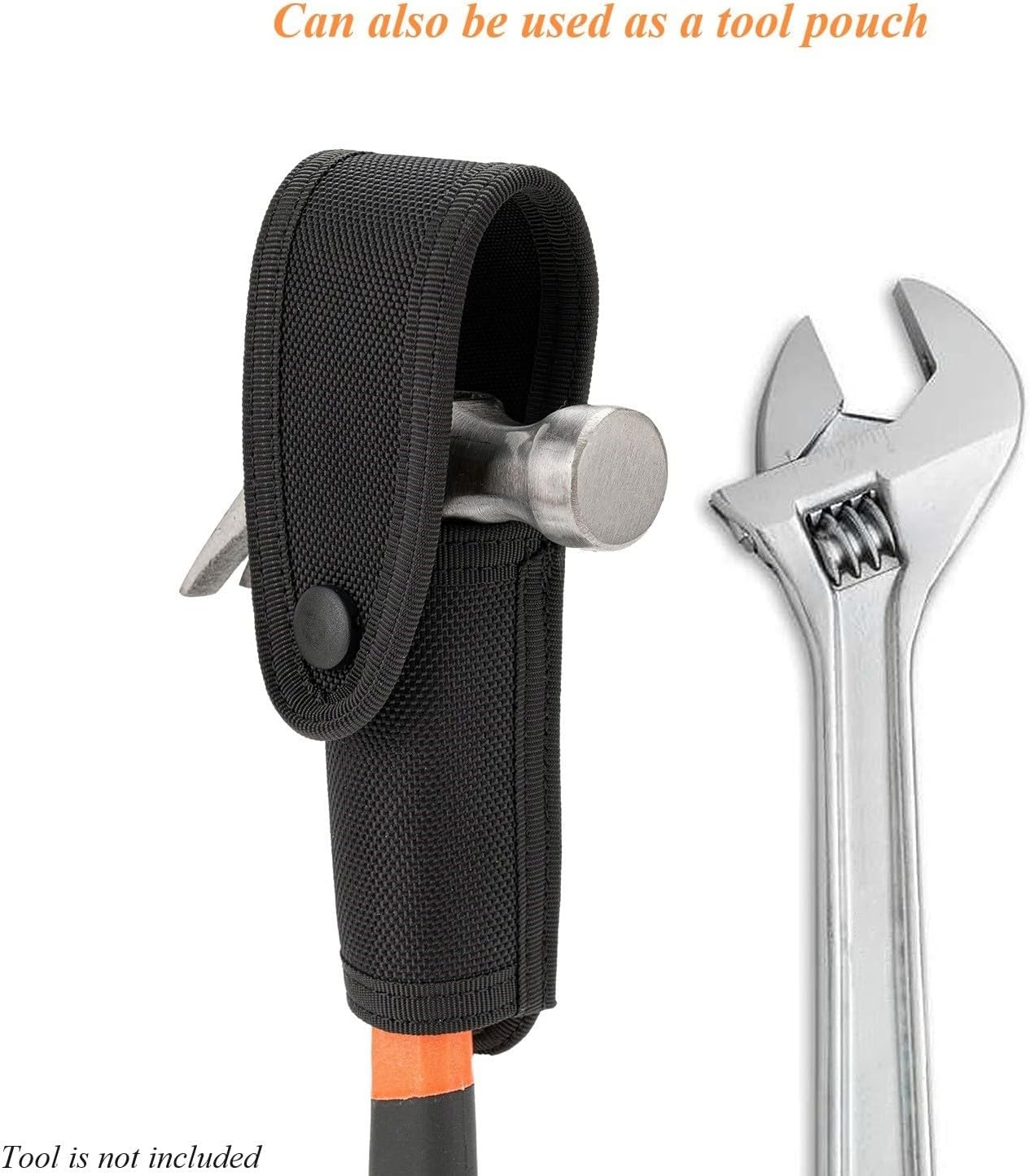 Flashlight Holster for Duty Belt Police Light MOLLE Holder Tactical Torch Case 1"-1.25" Handheld Flashlight Nylon Pouch Carry Pocket Hammer Loop Carrier Gear Sheath Tool Scabbard - Image 5