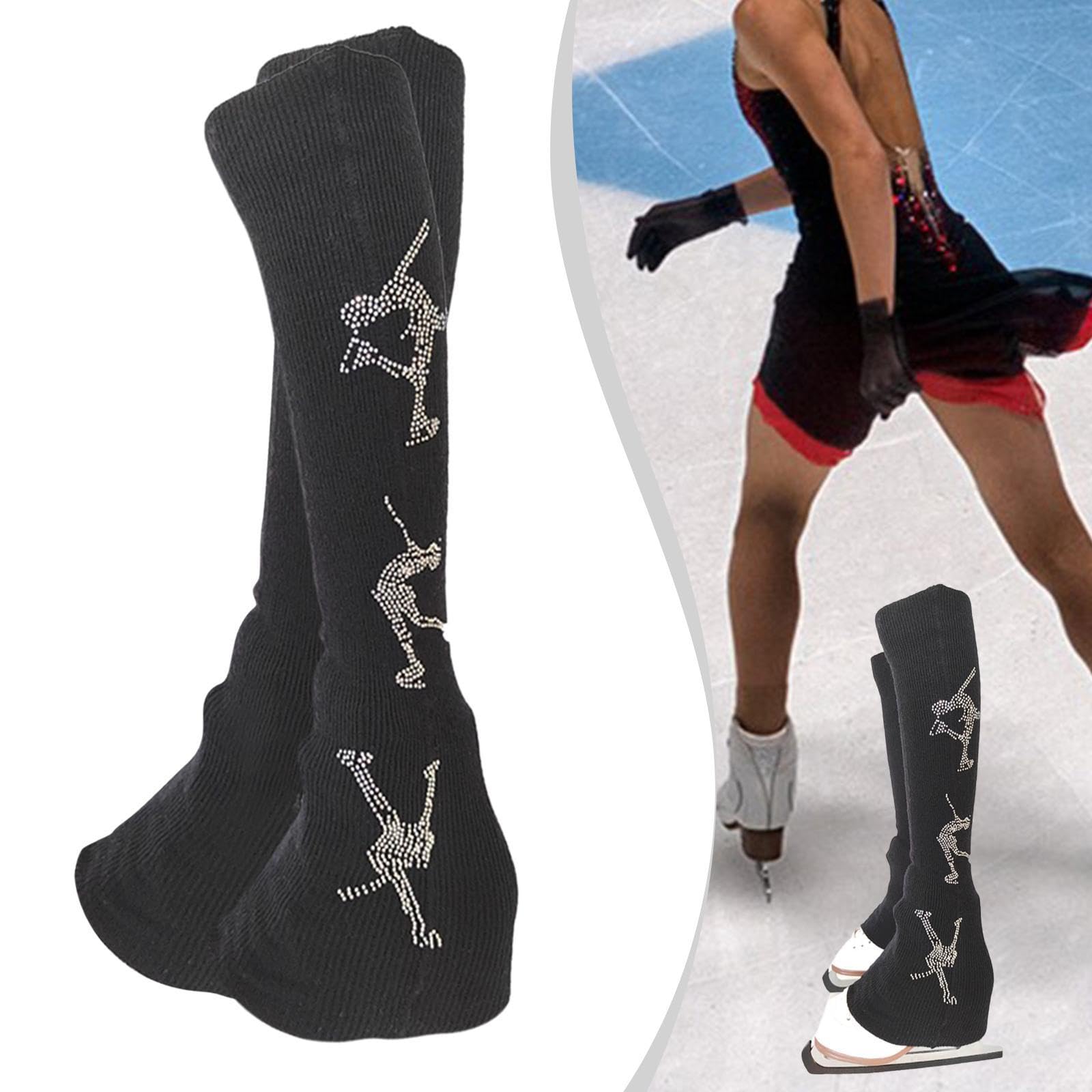 Harilla 2 Calentadores de Piernas para Patinaje Artístico, Ligeros, Modernos Y Cálidos para Entrenamiento, Baile Y Actividades de Invierno.