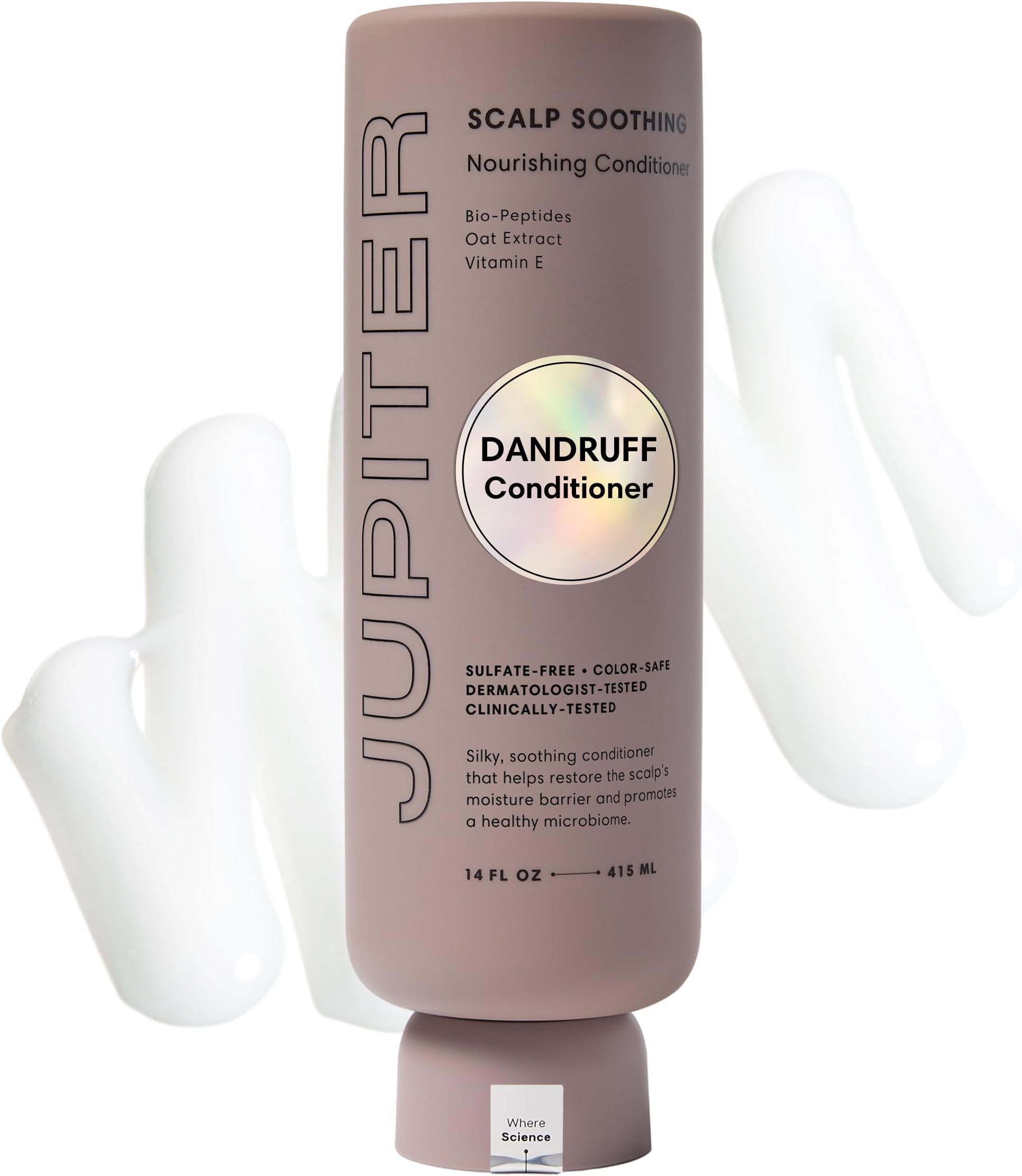 Jupiter Physician-Formulated Scalp Balancing Conditioner For Dry, Itchy, Oily, Flaky Scalp, Sulfate Free, Natural Fragrance - Vegan - Color Safe & Paraben Free Conditioner For Women & Men