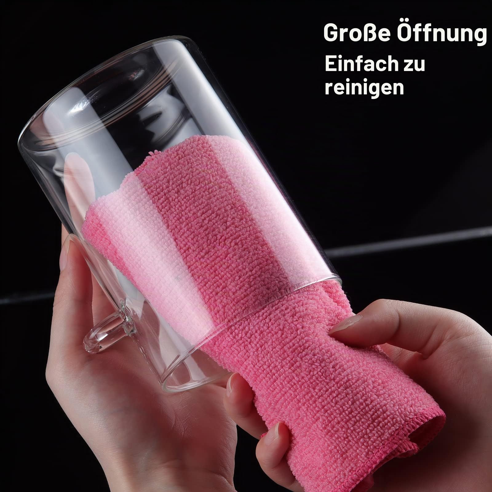 3 Stück Gläser mit luftdichtem Deckel und Löffel, Haferbehälter über Nacht mit Bambusdeckel, Glas-Lebensmittelaufbewahrungsdosen, Süßigkeiten, Salze und mehr (5) 67.0 g/600ml)