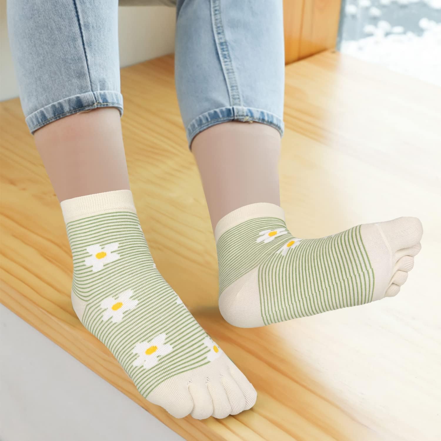 Benefeet Sox Funny Toe Socks Ankle Women Five Finger Socks Girls Cute Toe Seperated Cotton Sock Running Athletic Sock - Image 6
