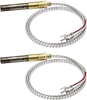 Vista 5 de Generador de termopila Q313A de 36 pulgadas para chimenea de gas, termopar de chimenea de gas de 750 milivoltios, apto para estufas de gas