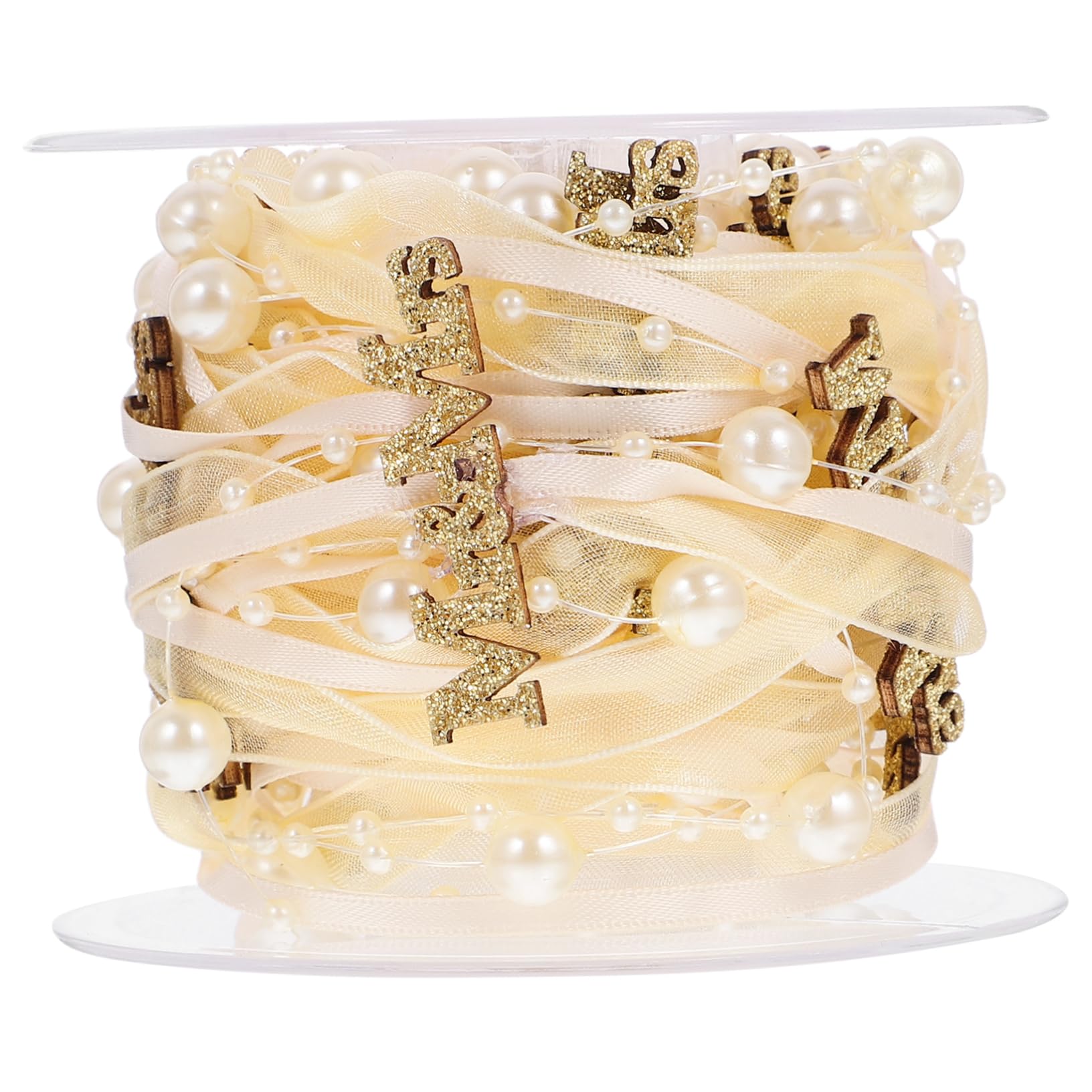 OSALADI 3 Rollen Hochzeitsdekorationsband Wickelband Dekorativ Dusche Bogen Satinbänder Wünschen Herstellung Hochzeitsdekor Burgund Hochzeitsdekorationen Bänder Party Groß Golden Polyester