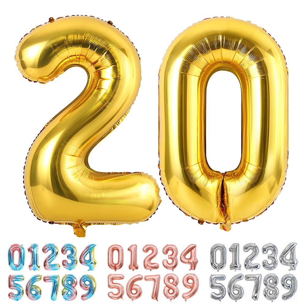Foil Globo Número 5 Azul 40" (101cm), Inflable Helio o aire, Gigante Numeros 0-9, 10-19, 20-29, 30-100, Grande Globos Decoración para La Boda Aniversario y Cumpleaños Fiestas — view 582