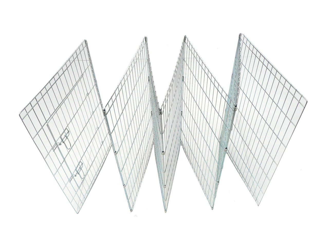 Ellie-Bo EB-9161X8 Kojec dla Psa, 123 x 123 x 91 cm, Srebrny