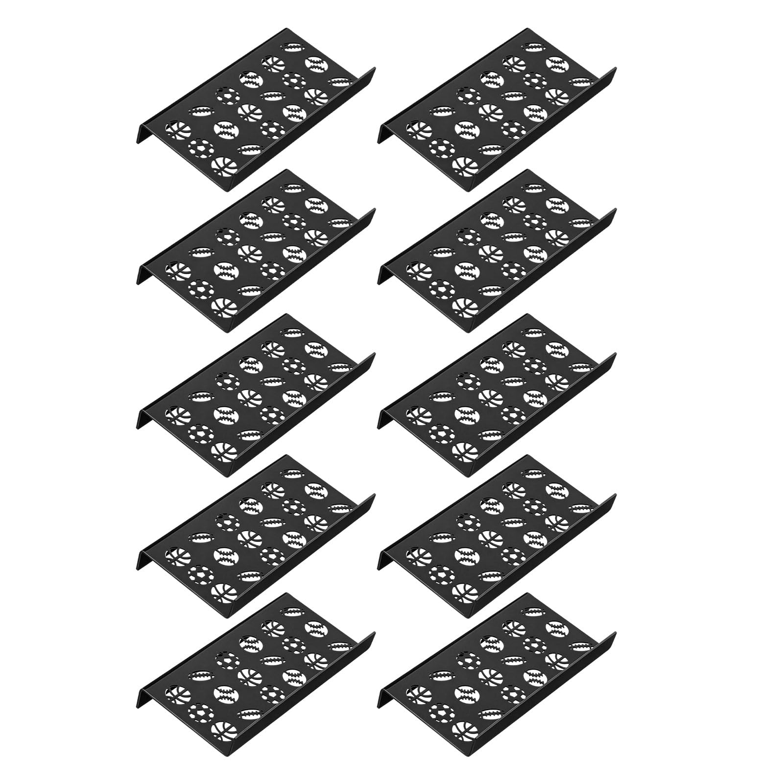 Duokon Espositore per Carte Collezionabili da 10 Pezzi 17,5x8,5x2 Cm, Acrilico Nero, Alzate per Display Modulari, Collezione, Gioco da Tavolo per Carte Sportive del Venditore di Cardshow (Modello a