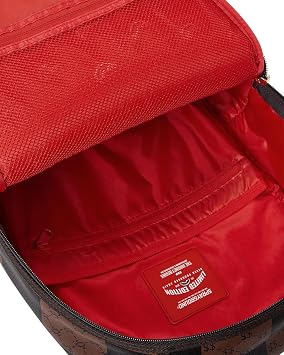Shark Backpack with Big Check Design by SPRAYGROUND