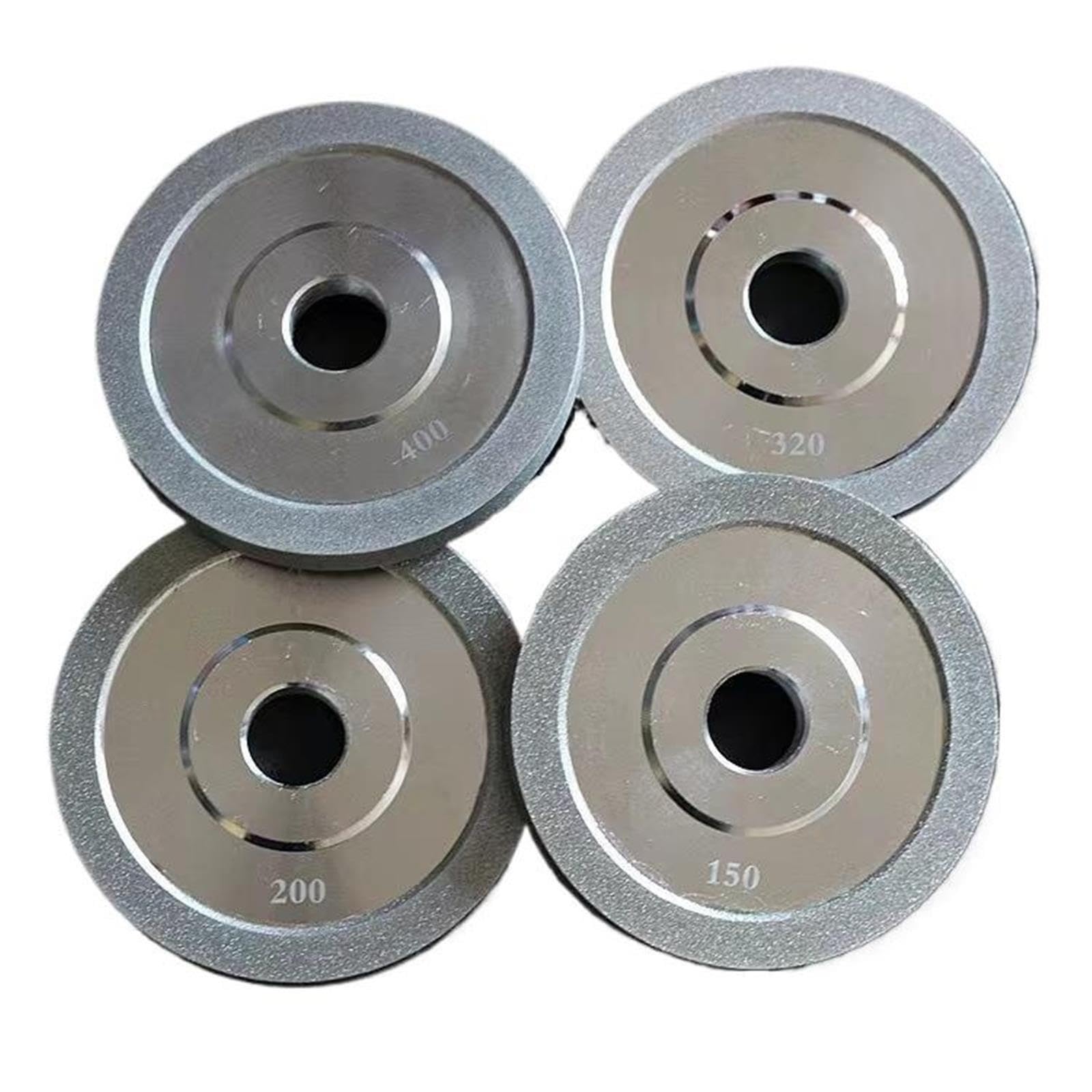 Máquina pulidora, Herramientas De Corte Fresado Acero Tungsteno, Afilador Discos Diamante, 2 Uds(100 mesh)