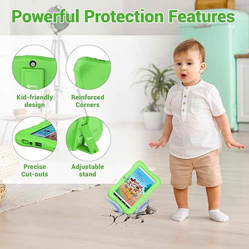 Miniatura 8 de Contixo Tableta para niños de 7 pulgadas, tableta Android V9A de 32 GB para edades de 3 a 7 años, controles parentales, 50 libros de cuentos de