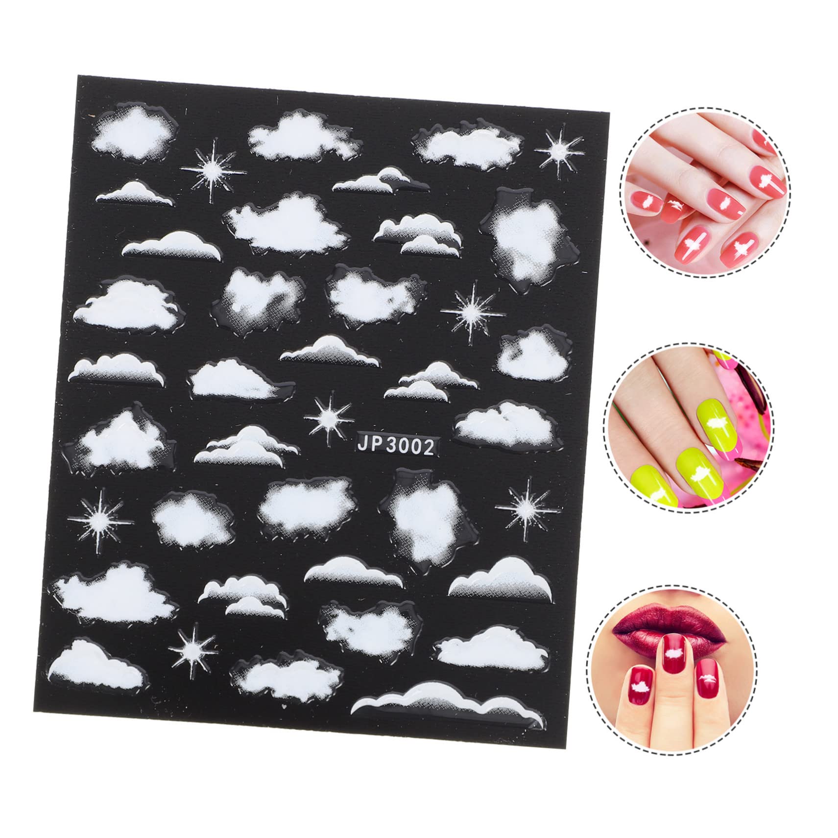 Housoutil 25hojas Pegatinas De Uñas Autoadhesivas Para Diseño Calcomanías De Manicura Para Mujeres y Decoración De Uñas