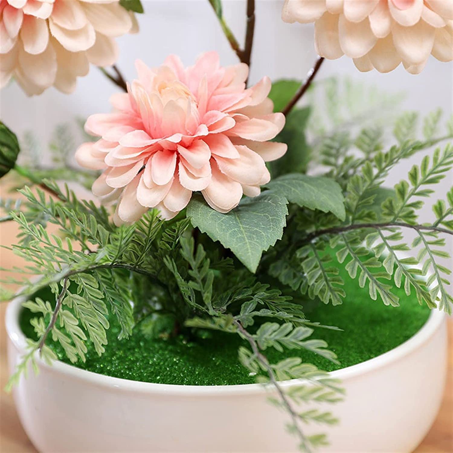 Amazon｜一輪挿し フェイク牡丹の花の花瓶シンプルなピンクの花の装飾