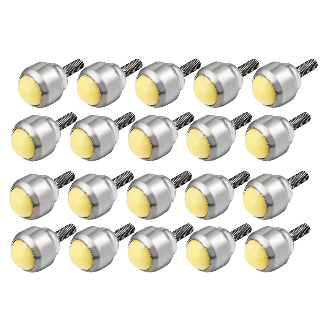 Aexit CY-25D 1-inch M8 Male Thread Bolt Type Nylon Ball Transfer Bearing 20pcs (bd728975cbe34ad347e401ae944a41ae)