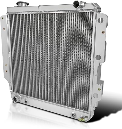 SPEC-D TUNING Radiador de carreras de enfriamiento de aluminio de 3 núcleos/filas compatible con Jeep Wrangler Tj/Yj 1987-2006