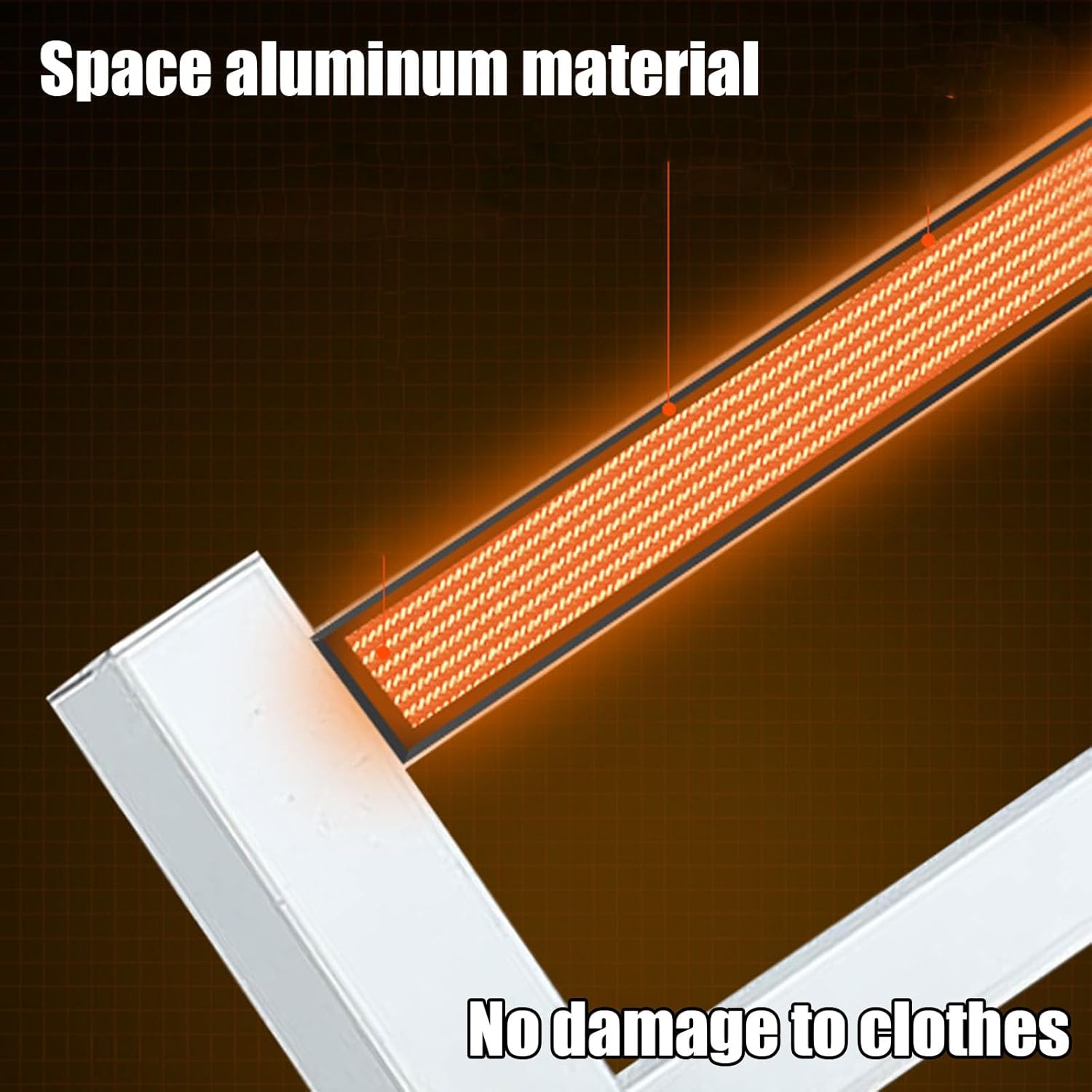 A White,Right line,s for Bathroom with Timer Temperature Adjustments,Heated Drying Rack with Top Shelf,Aluminum Heated Towel Rack Wall Mounted