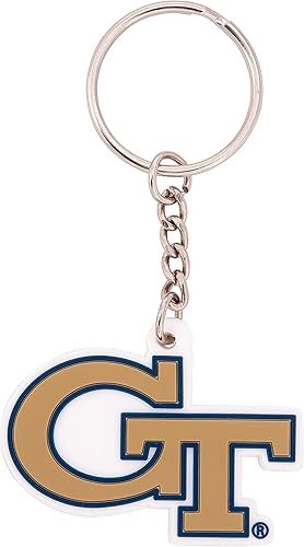 Desert Cactus Georgia Tech Llavero YellowJackets - Soporte para llaves de coche (PVC A), Azul