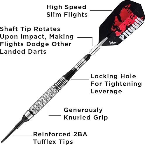 Miniatura 3 de Viper Pitbull dardos de punta suave 90% tungsteno con estuche de almacenamientoviaje, 18 gramos