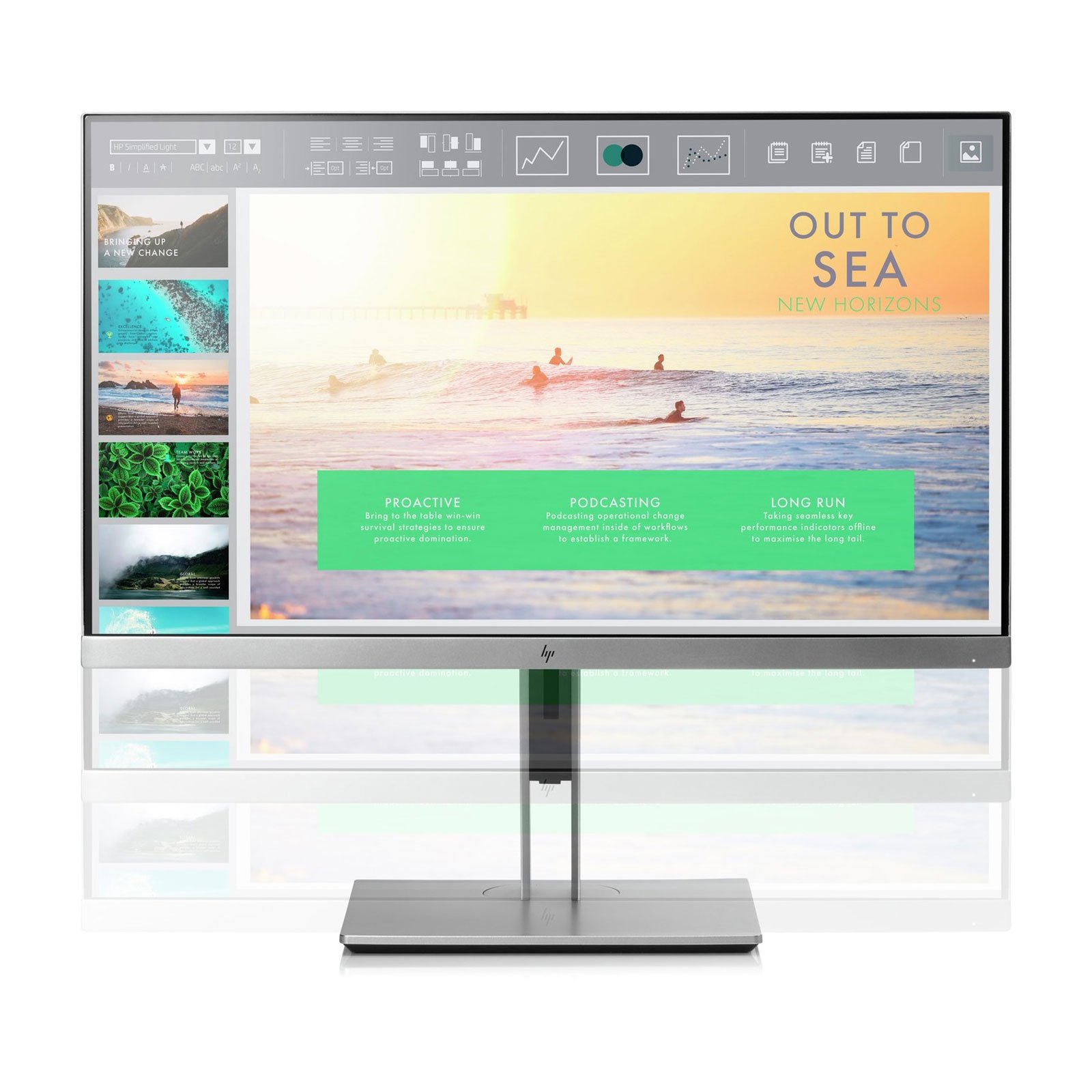 HP EliteDisplay E233 23 inç Full HD IPS siyah, gümüş düz ekran PC