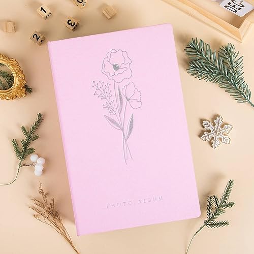 Vista 39 de Lanpn Álbum de fotos de 4 x 6 pulgadas, 600 bolsillos, cubierta de lino, álbumes de imágenes grandes con capacidad para 600 fotos horizontales